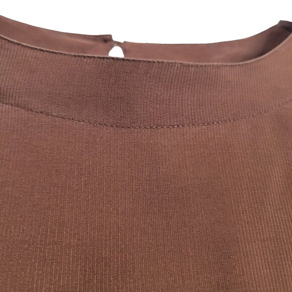 Strawbridge & Clothier NWT Sz XL Blouse Washable Textured Silk Back Keyhole VTG - Picture 7 of 8